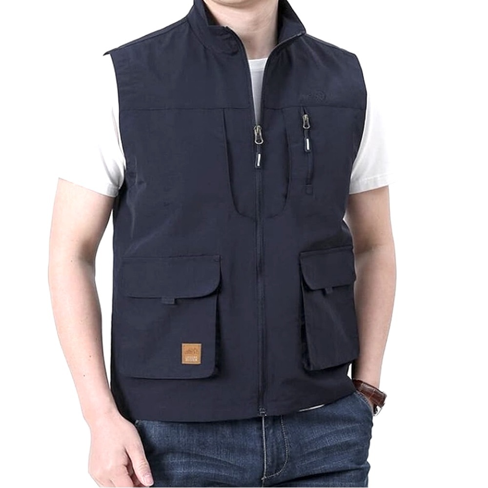 Outdoor Fishing Photography Hunting Hiking Pocketed Vest Sleeveless Jacket